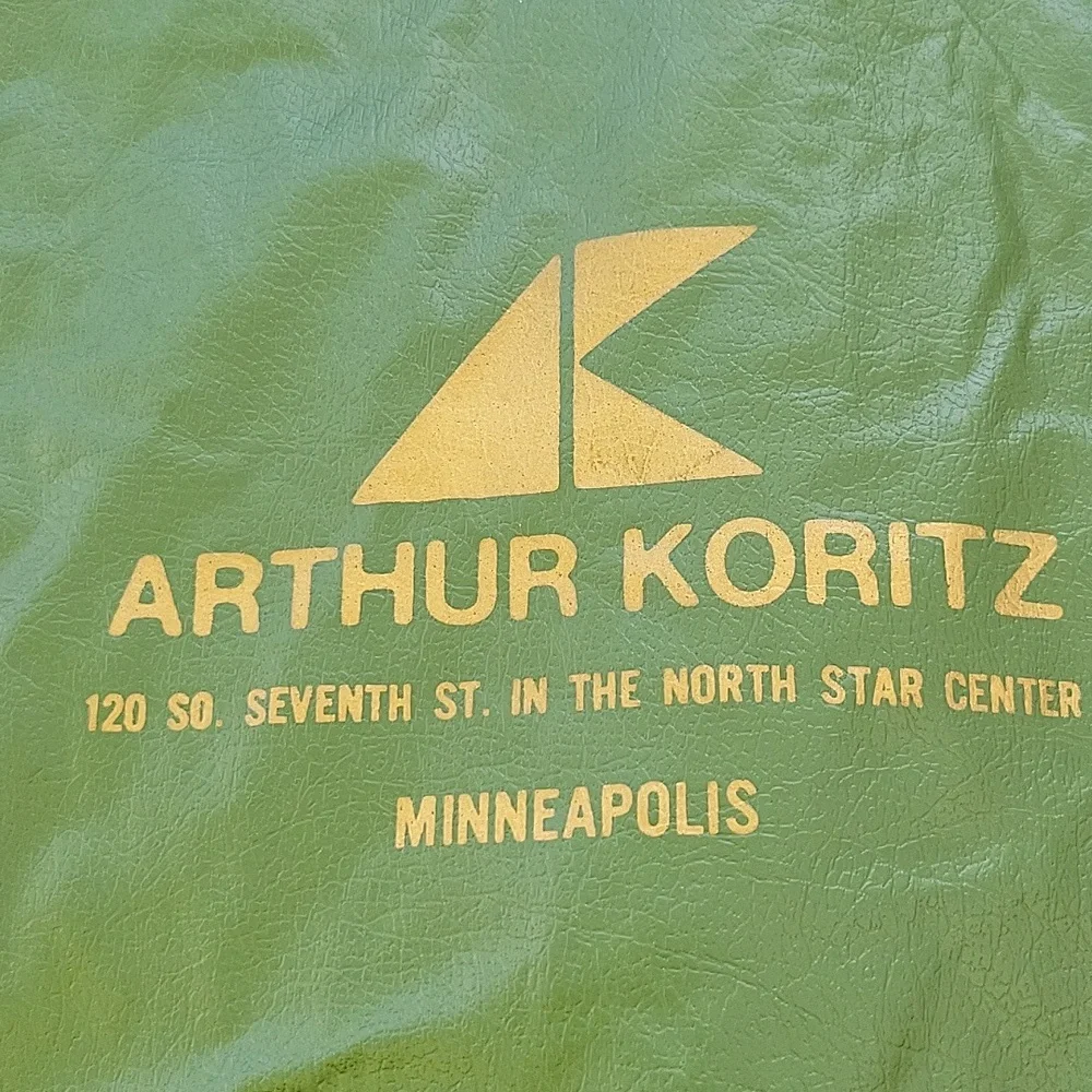 Arthur Koritz Custom Tailor Green Vintage Garment Bag Good Condition No Flaws